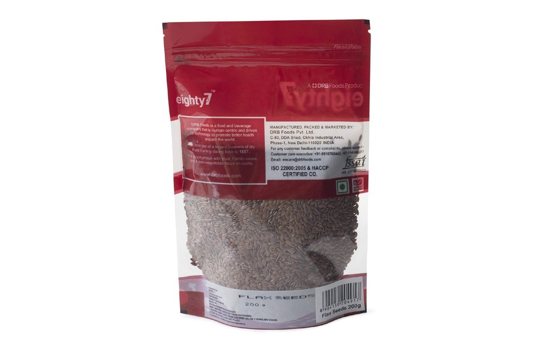 Eighty7 Flax Seeds    Pack  200 grams